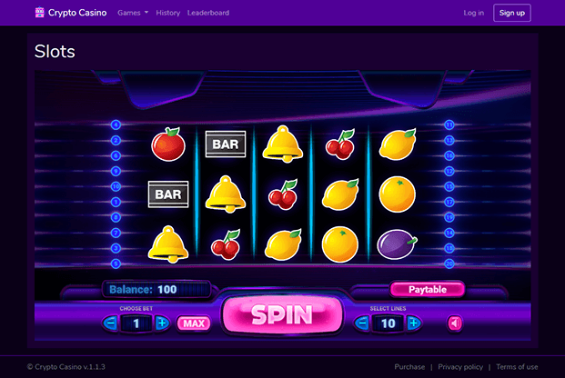 Bitcoin slot machine online gratis